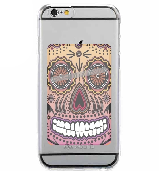  sugar skull , multicolor for Adhesive Slot Card