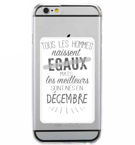  Tous les hommes naissent egaux mais les meilleurs sont nes en Decembre for Adhesive Slot Card