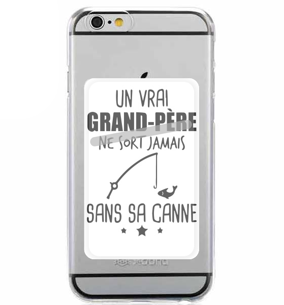  Un grand pere ne sort jamais sans sa canne Cadeau pecheur for Adhesive Slot Card