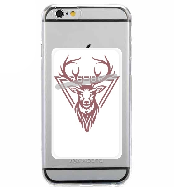  Vintage deer hunter logo for Adhesive Slot Card