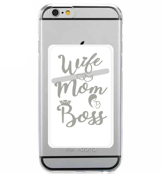  Wife Mom Boss for Adhesive Slot Card