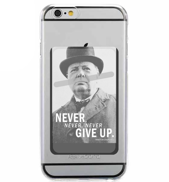  Winston Churcill Never Give UP for Adhesive Slot Card