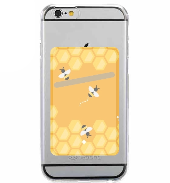  Yellow hive with bees for Adhesive Slot Card