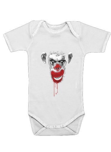  Evil Monkey Clown for Baby short sleeve onesies