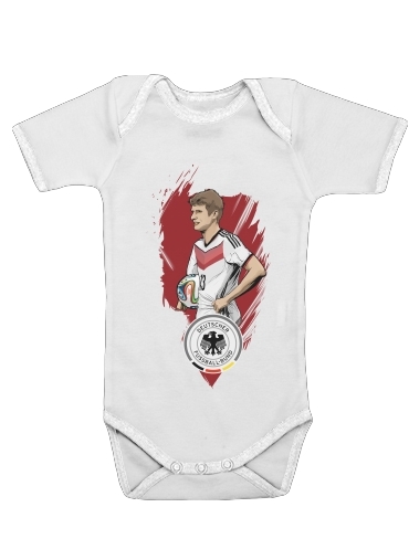  Football Stars: Thomas Müller - Germany for Baby short sleeve onesies