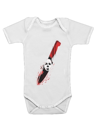  Hell-O-Ween Myers knife for Baby short sleeve onesies