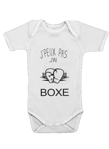  Je peux pas jai Boxe for Baby short sleeve onesies