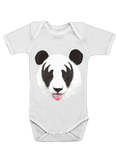  Kiss of a Panda for Baby short sleeve onesies