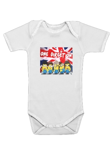  Minions mashup One Direction 1D for Baby short sleeve onesies