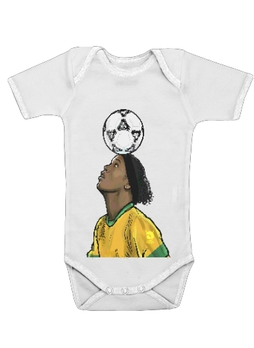  The Magic Carioca Brazil Pixel Art for Baby short sleeve onesies