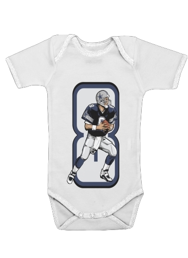  The triplets leader QB 8 for Baby short sleeve onesies