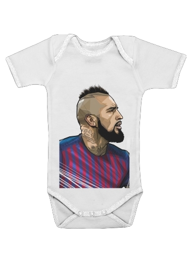  Vidal Chilean Midfielder for Baby short sleeve onesies