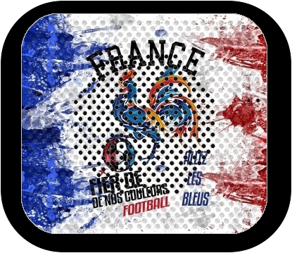  France Football Coq Sportif Fier de nos couleurs Allez les bleus for Bluetooth speaker