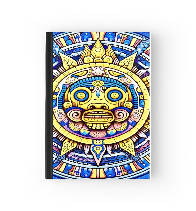  Aztec God Shield for passport cover