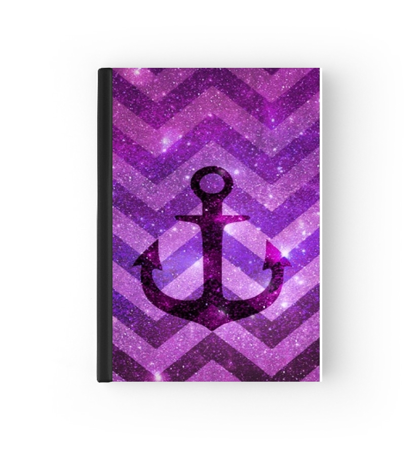  Anchor Chevron Purple for passport cover