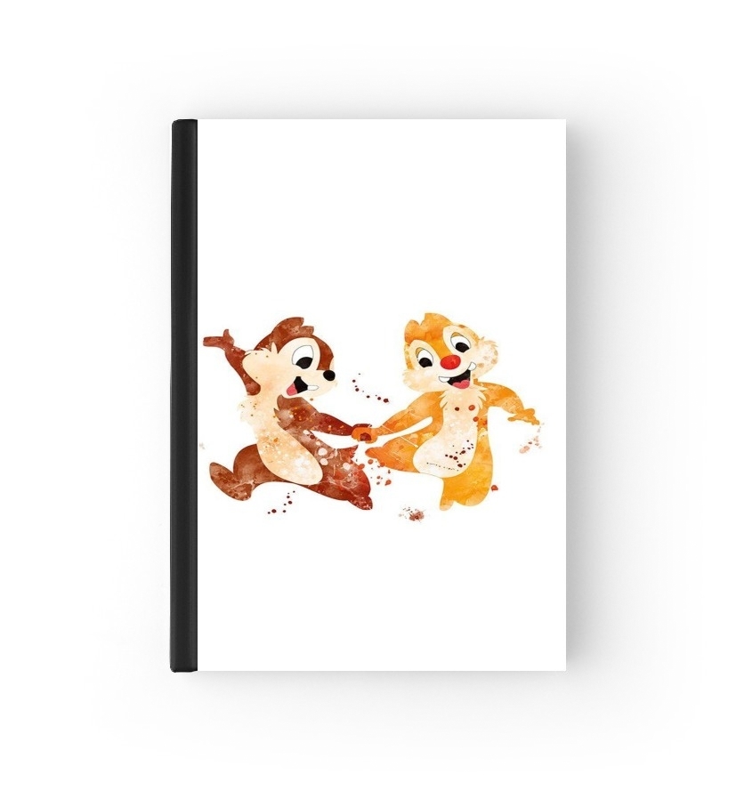  Chip And Dale Watercolor for passport cover