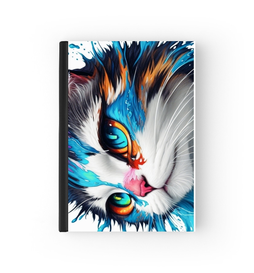  Eyes Cat Watercolor for passport cover