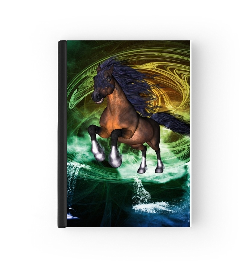 Horse with blue mane for passport cover