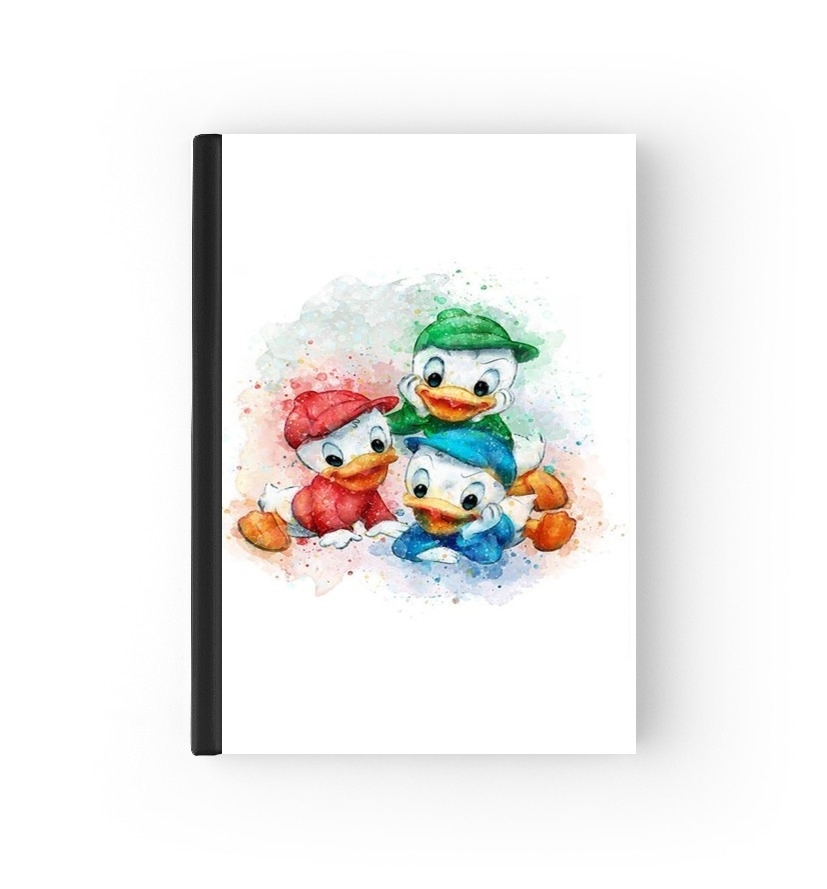  Huey Dewey and Louie watercolor art for passport cover