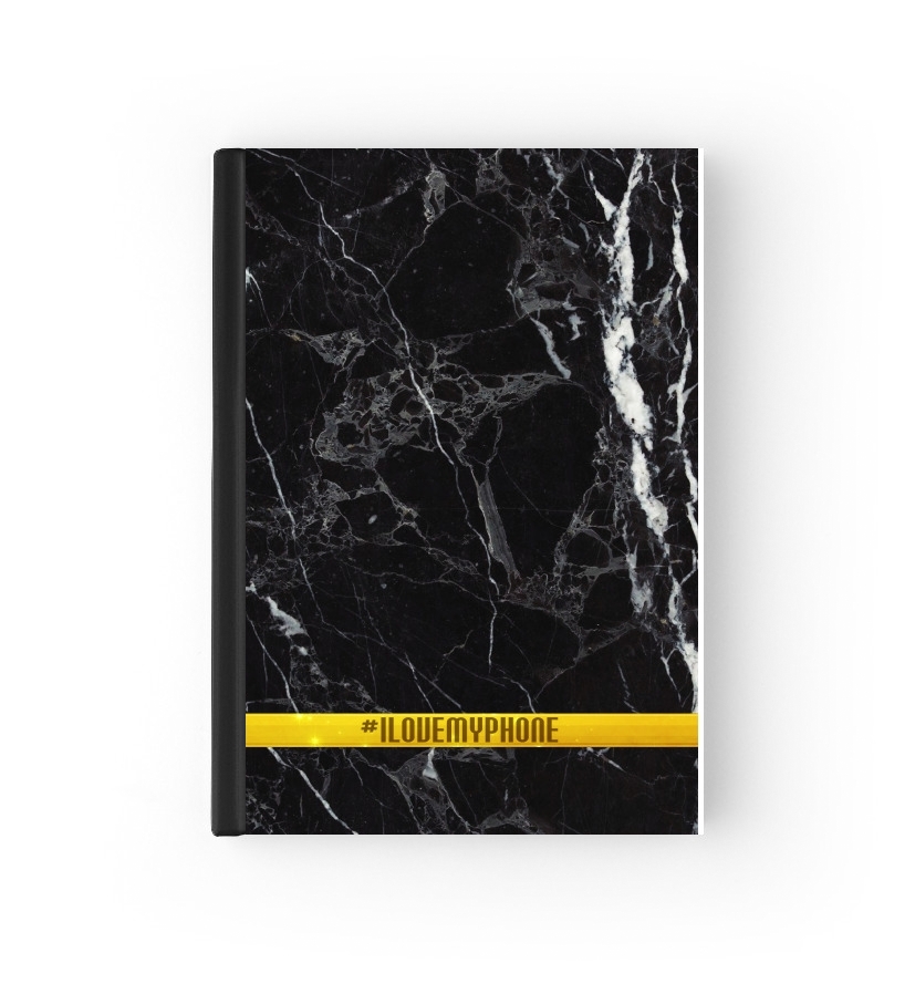  Minimal Marble Black for passport cover