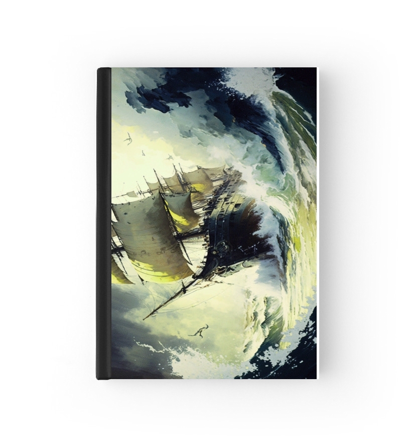  Ocean Ship Painting for passport cover