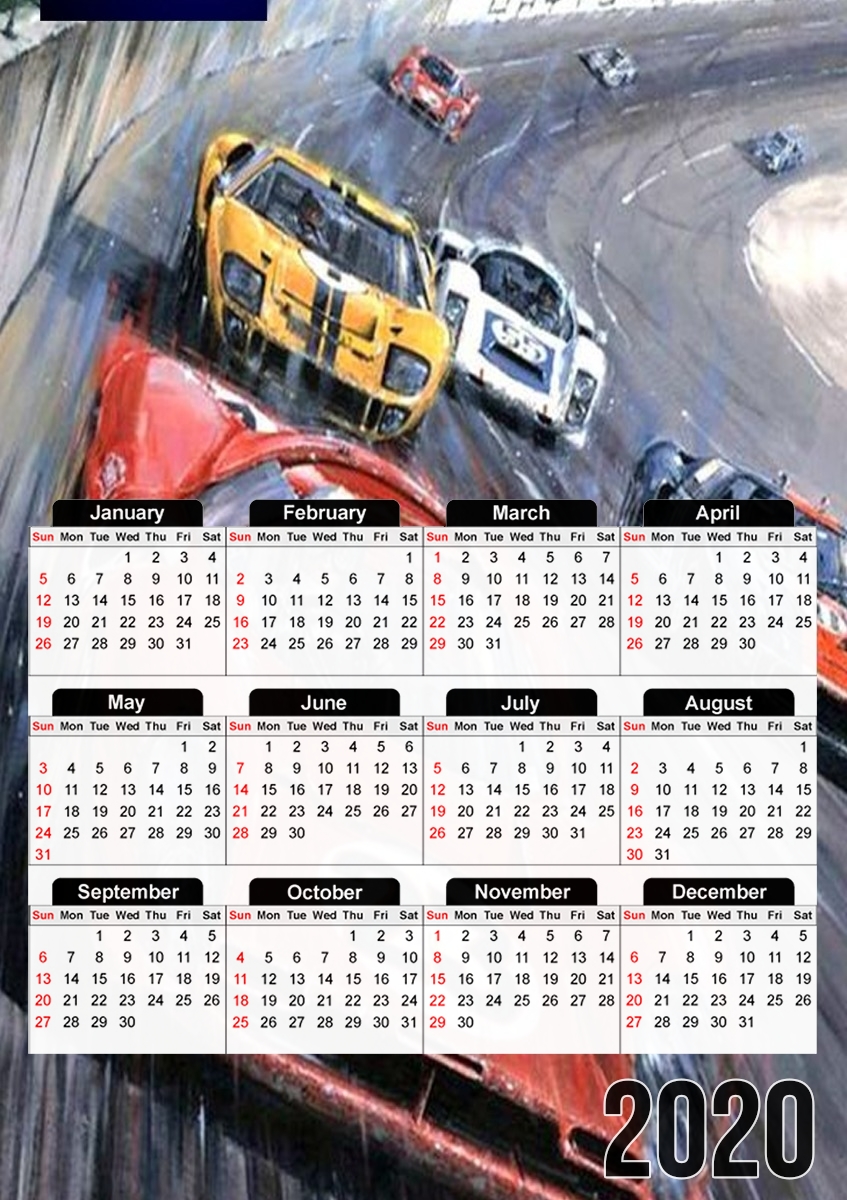  24h du mans for A3 Photo Calendar 30x43cm