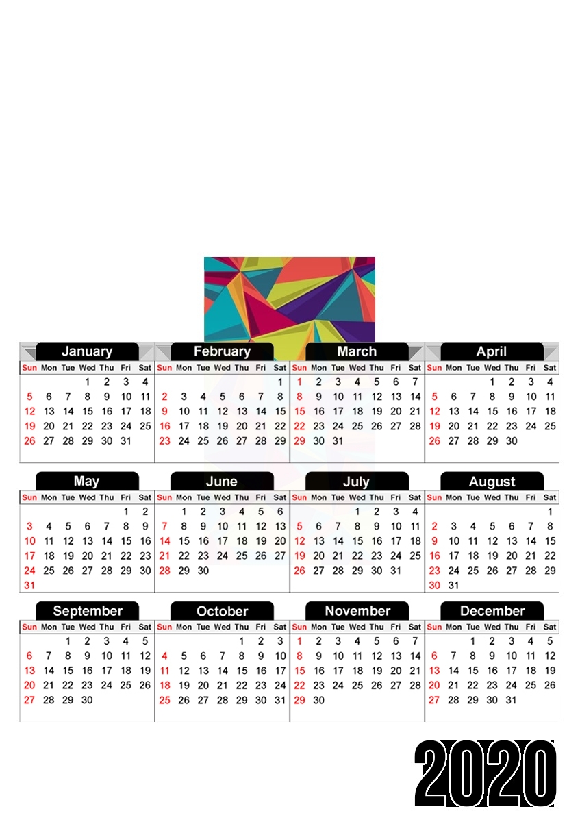  3 Angle for A3 Photo Calendar 30x43cm