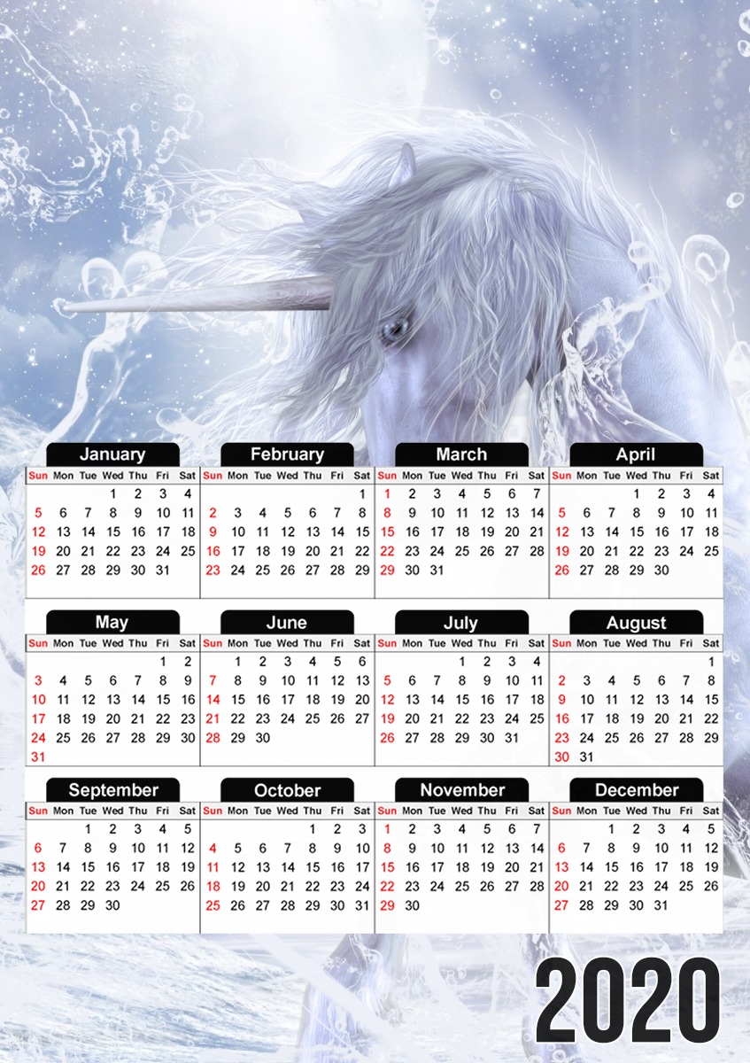  A Dream Of Unicorn for A3 Photo Calendar 30x43cm