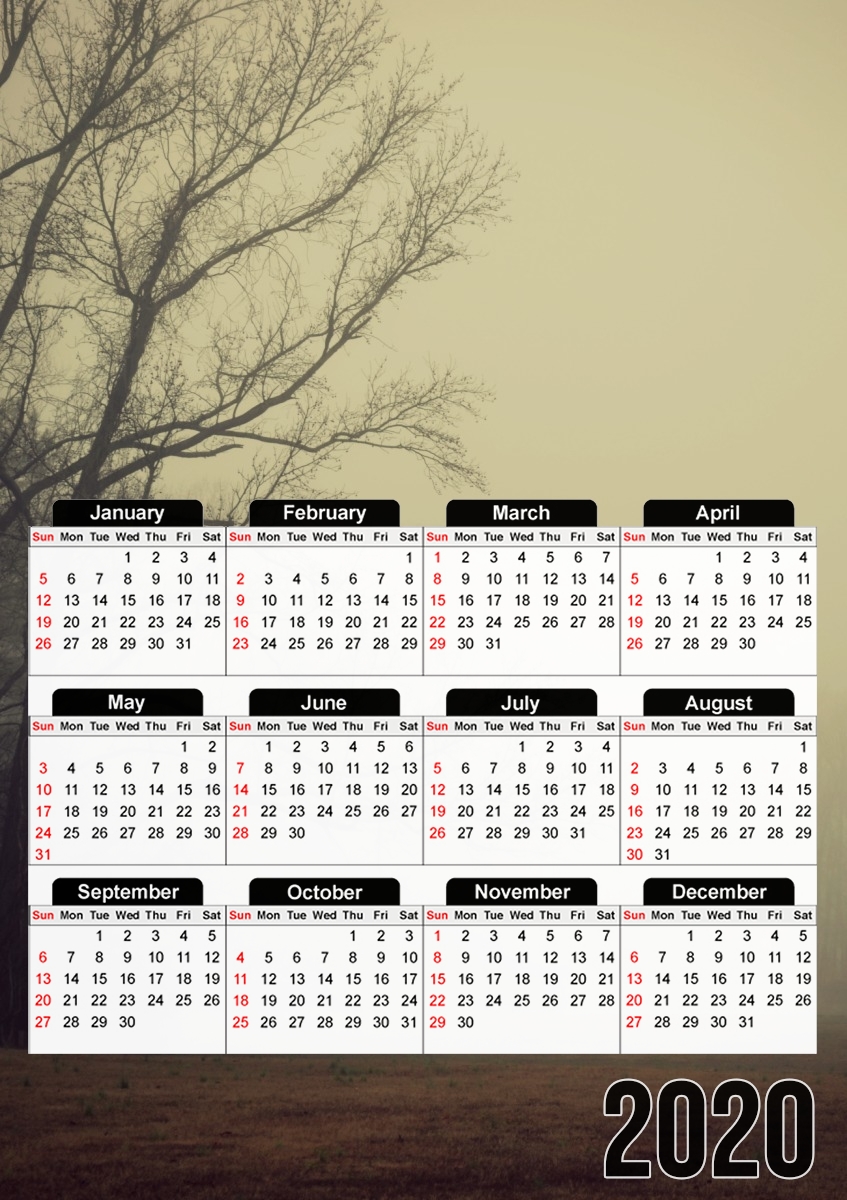  A Gathering of Fog for A3 Photo Calendar 30x43cm