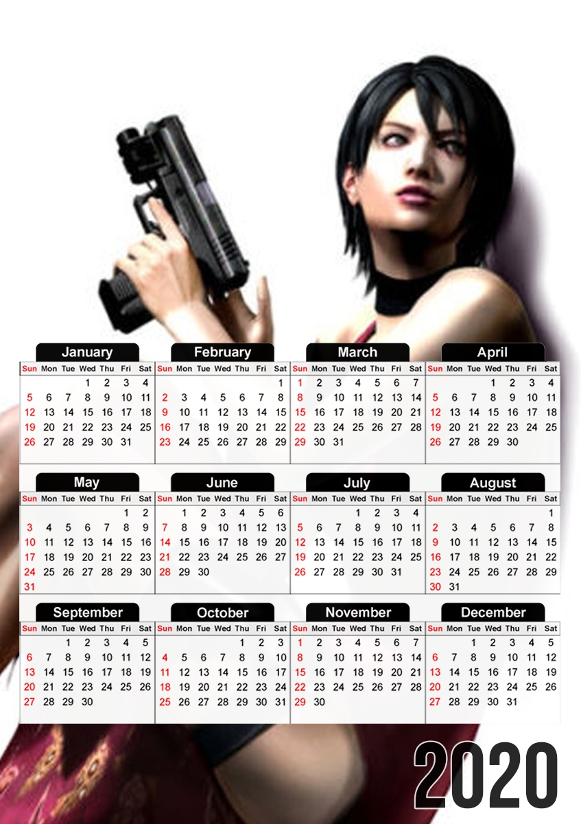  Ada Wong for A3 Photo Calendar 30x43cm