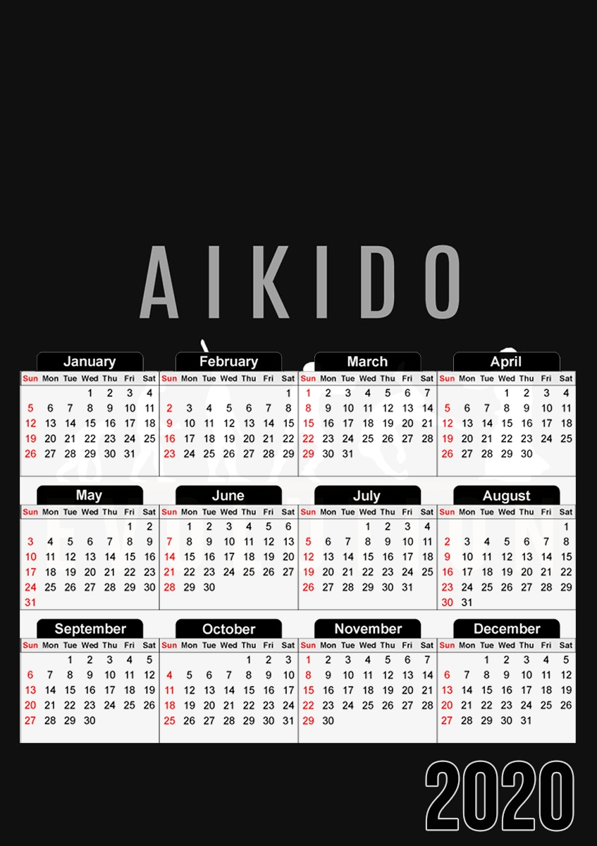  Aikido Evolution for A3 Photo Calendar 30x43cm