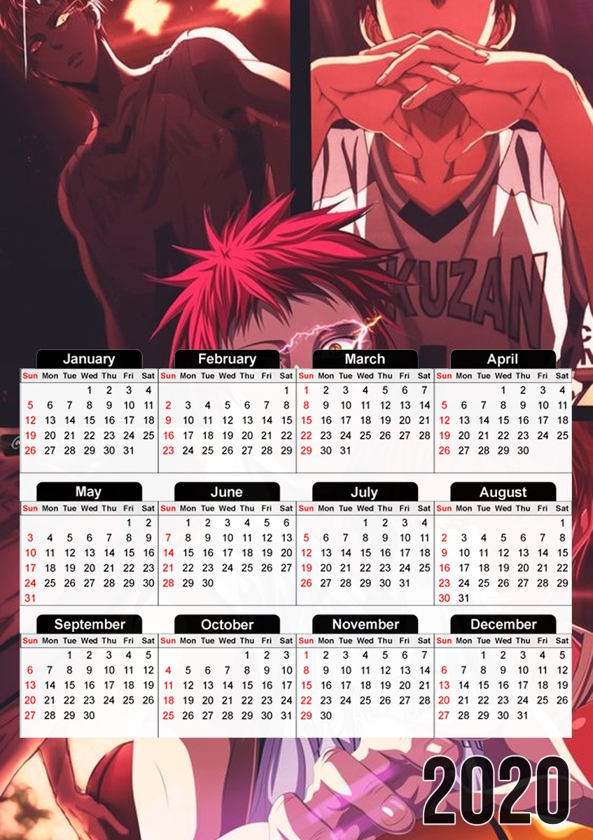  Akashi Seijuro emperor eyes for A3 Photo Calendar 30x43cm