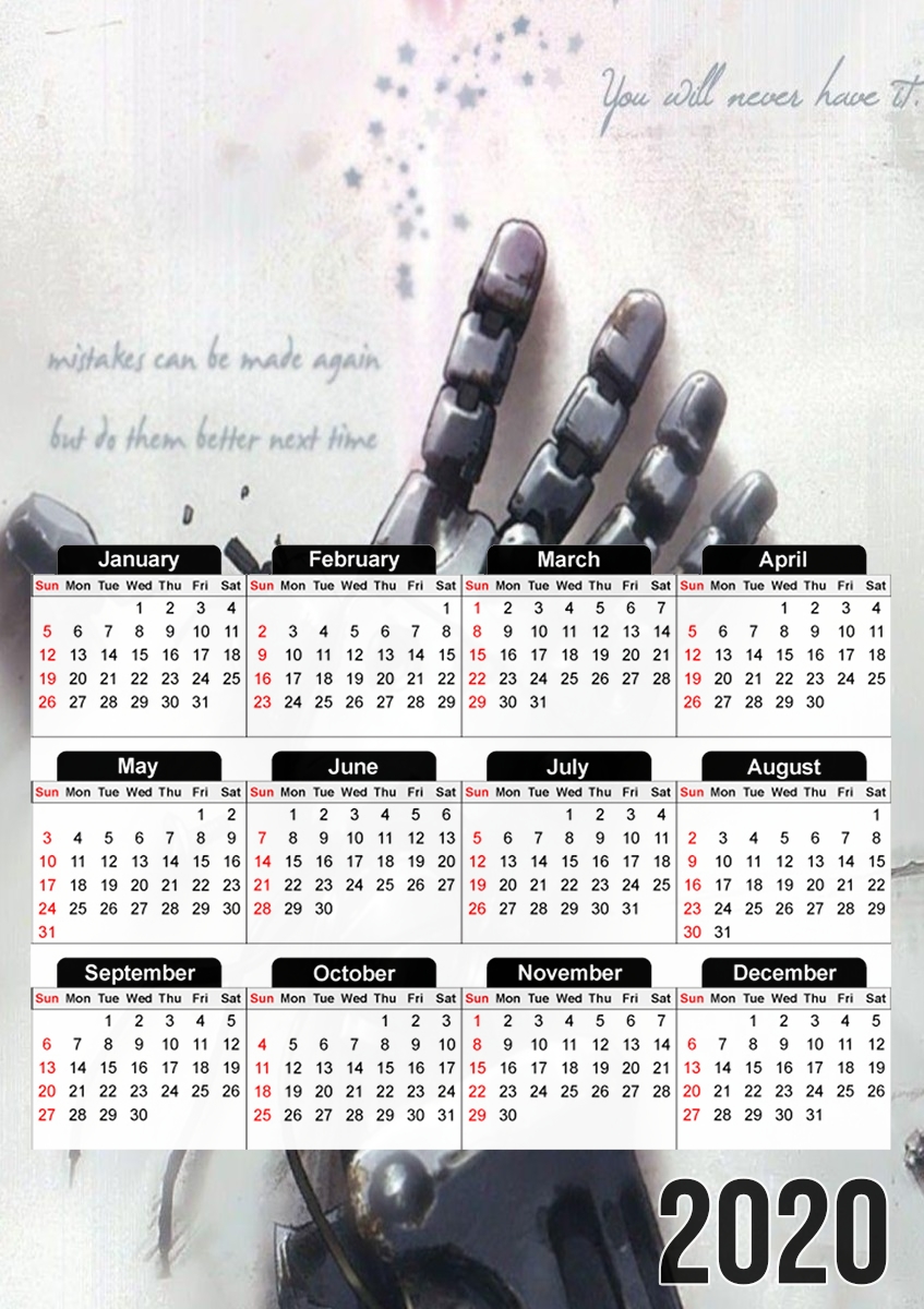  Alchemist Brotherhood mistake and hope for A3 Photo Calendar 30x43cm