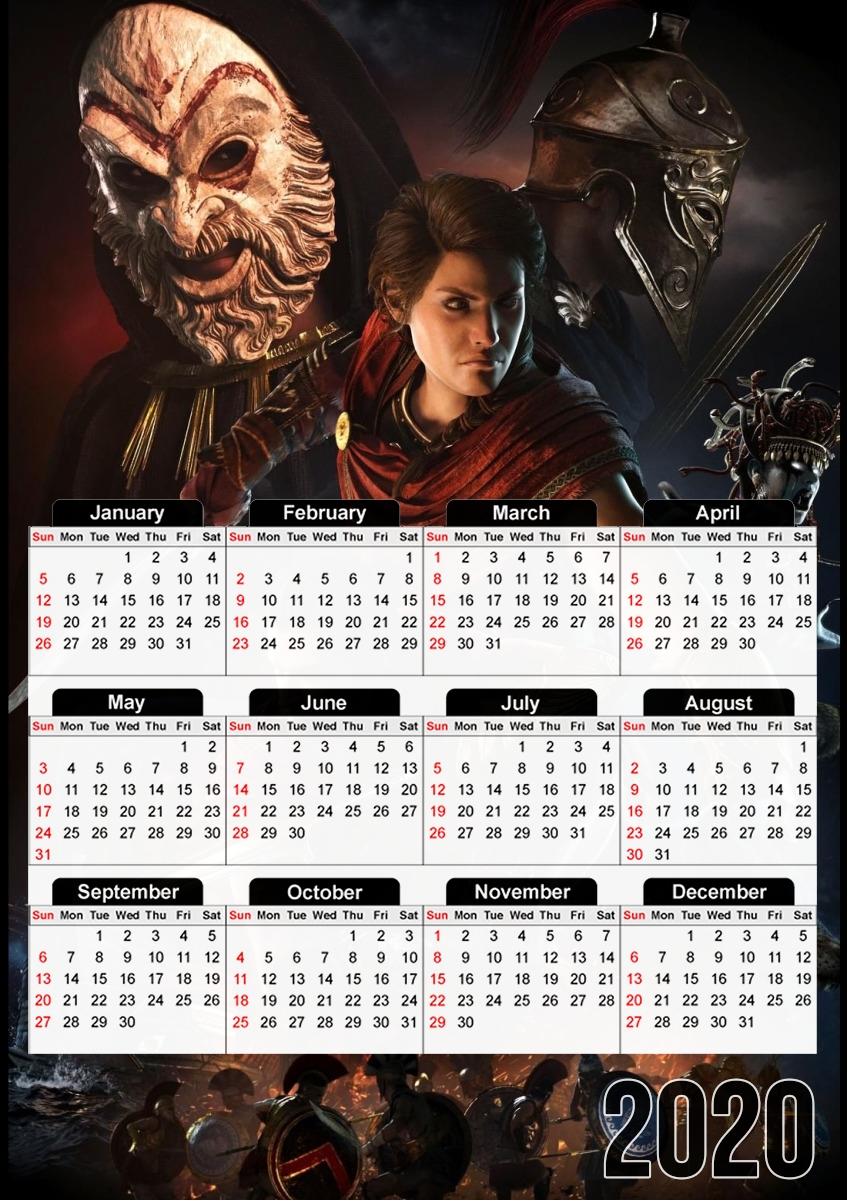  Alexios x Kassandra for A3 Photo Calendar 30x43cm