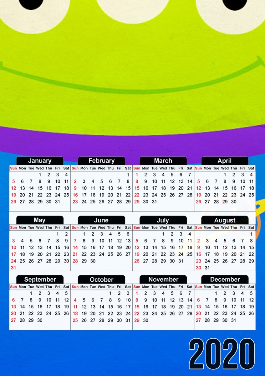  Alien Toys Story  Infinity and Beyond for A3 Photo Calendar 30x43cm