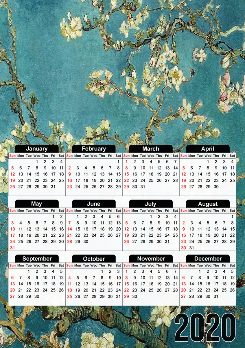  Almond Branches in Bloom for A3 Photo Calendar 30x43cm