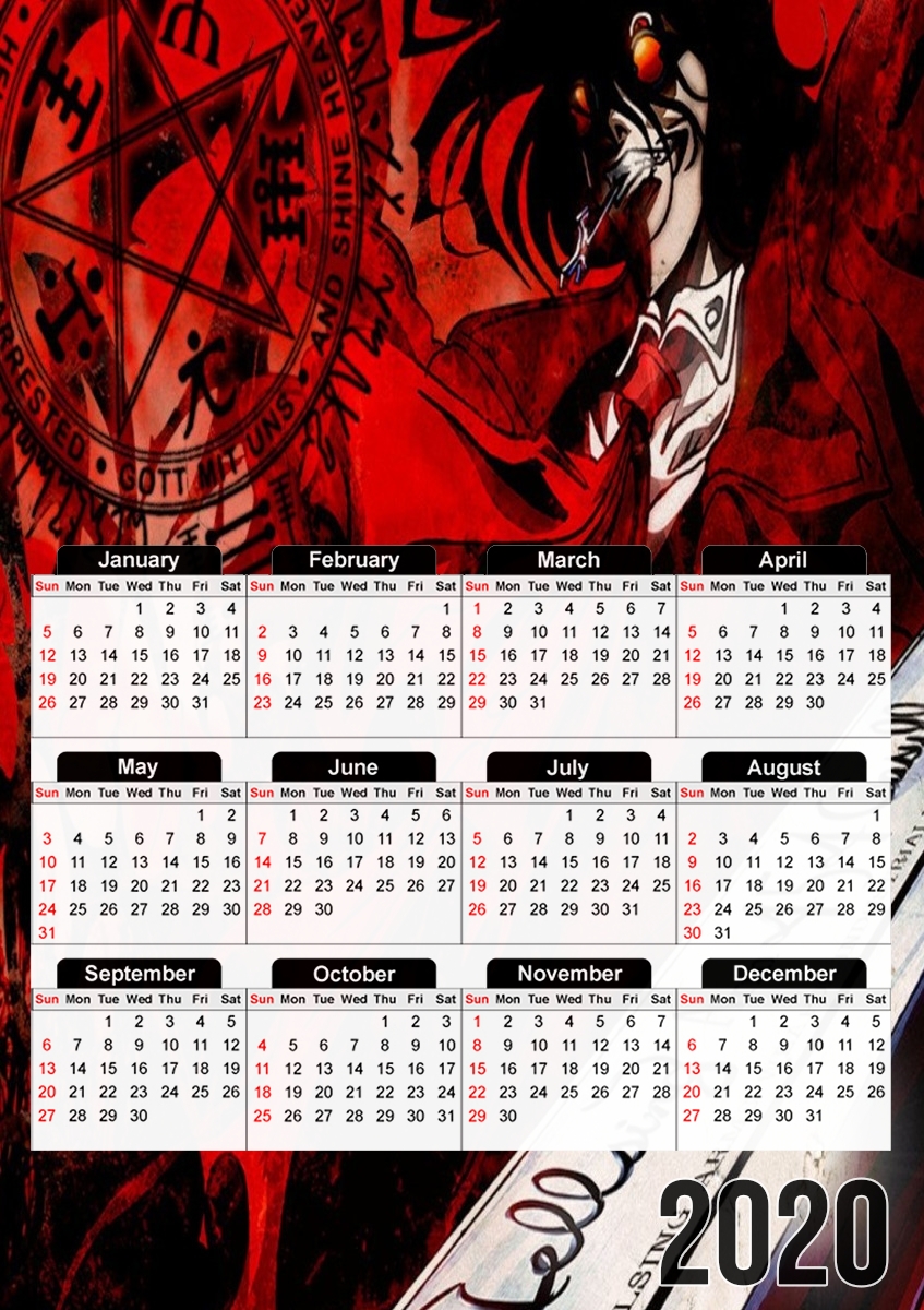  alucard dracula for A3 Photo Calendar 30x43cm