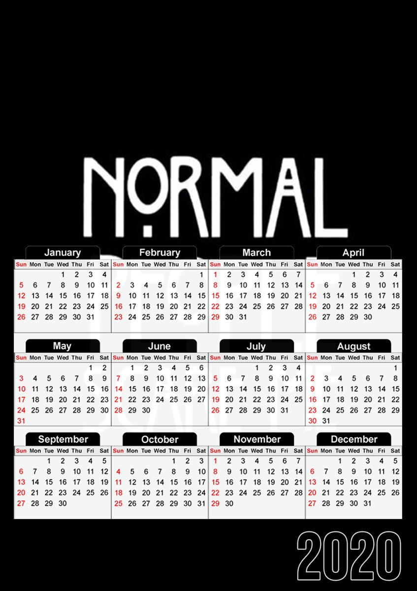  American Horror Story Normal people scares me for A3 Photo Calendar 30x43cm