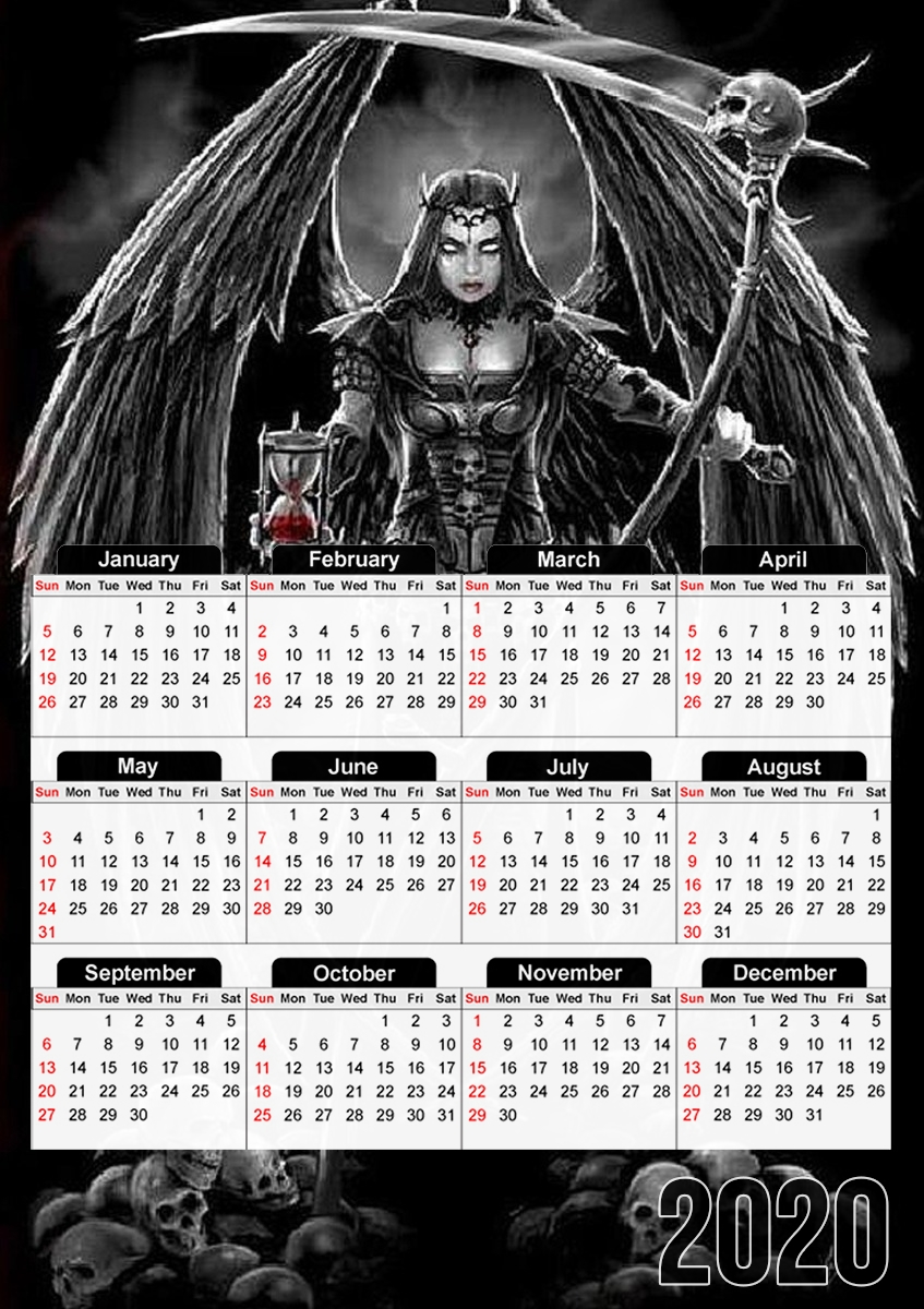  Angel of Death for A3 Photo Calendar 30x43cm