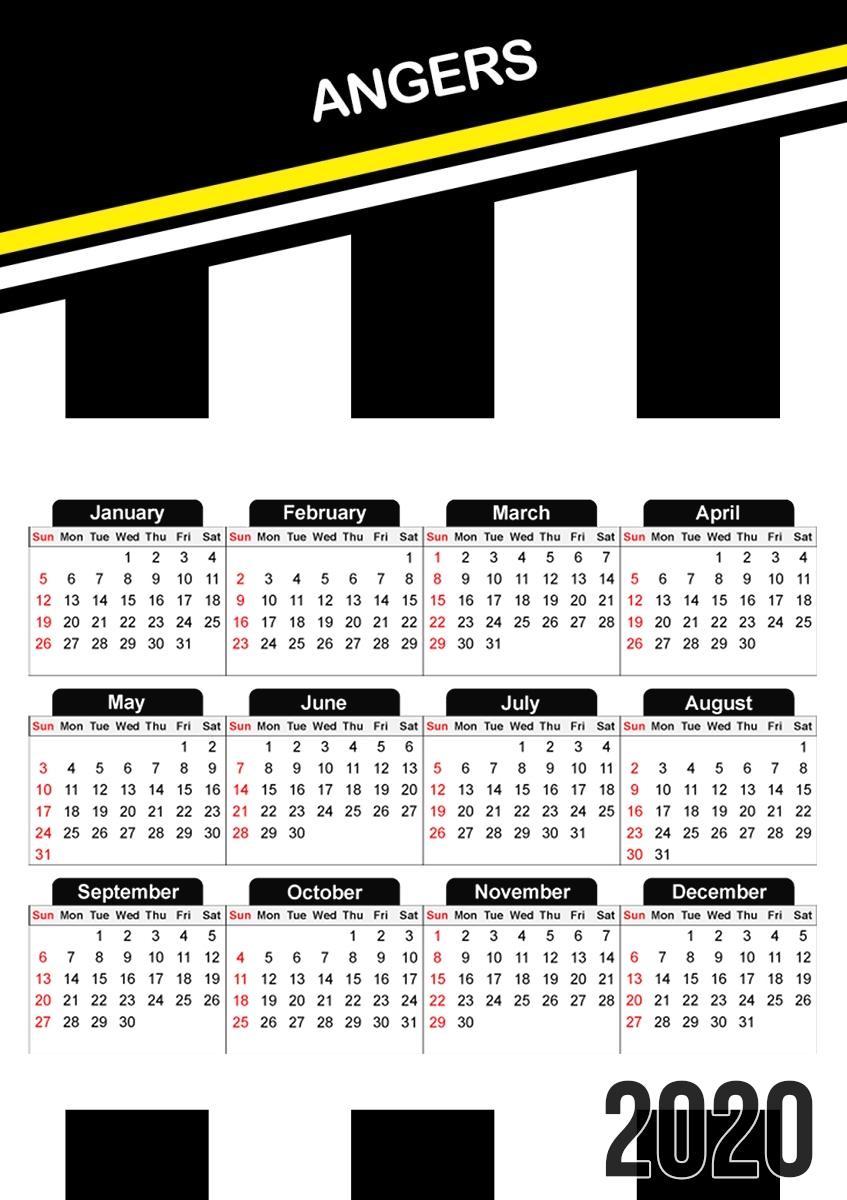  Angers for A3 Photo Calendar 30x43cm