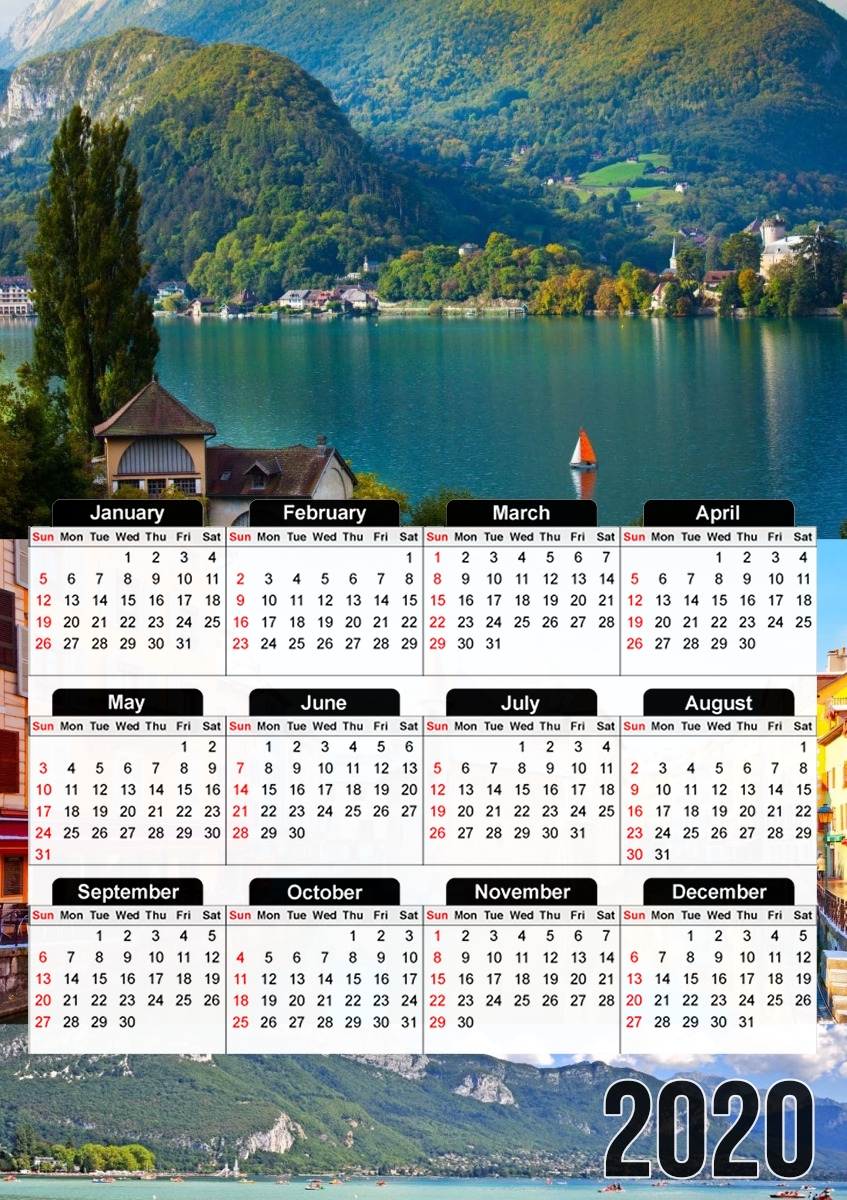  Annecy for A3 Photo Calendar 30x43cm