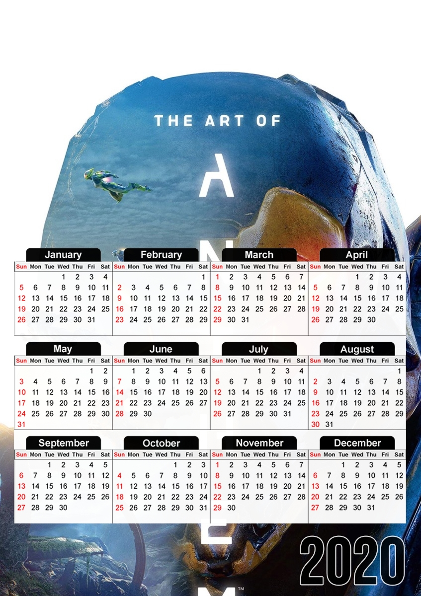  Anthem Art for A3 Photo Calendar 30x43cm