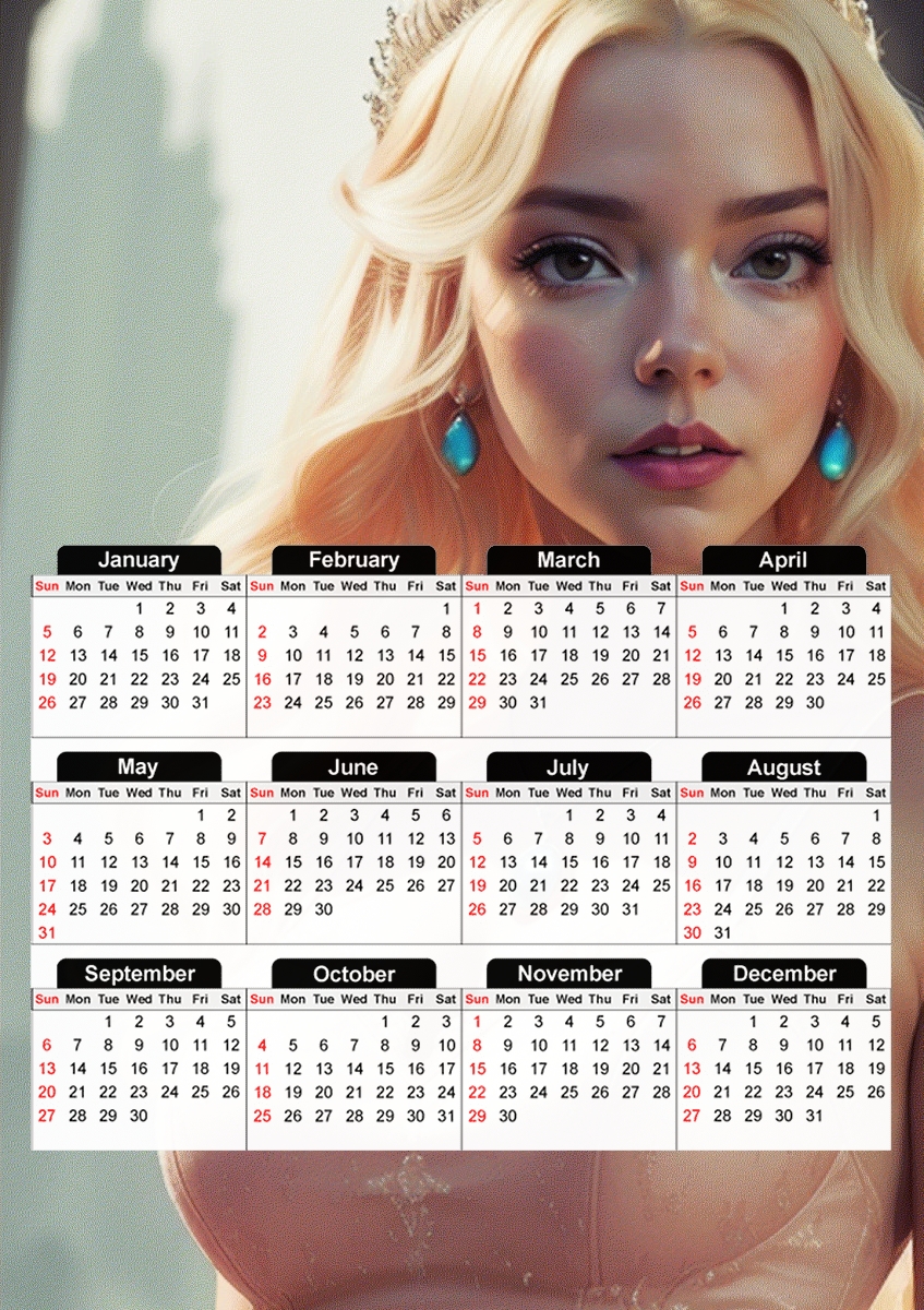  Anya Joy for A3 Photo Calendar 30x43cm