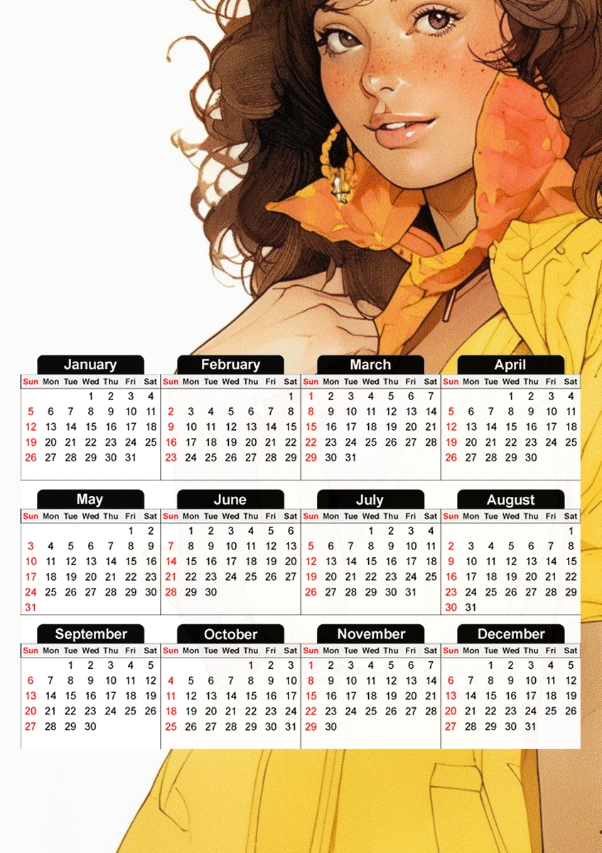  April for A3 Photo Calendar 30x43cm