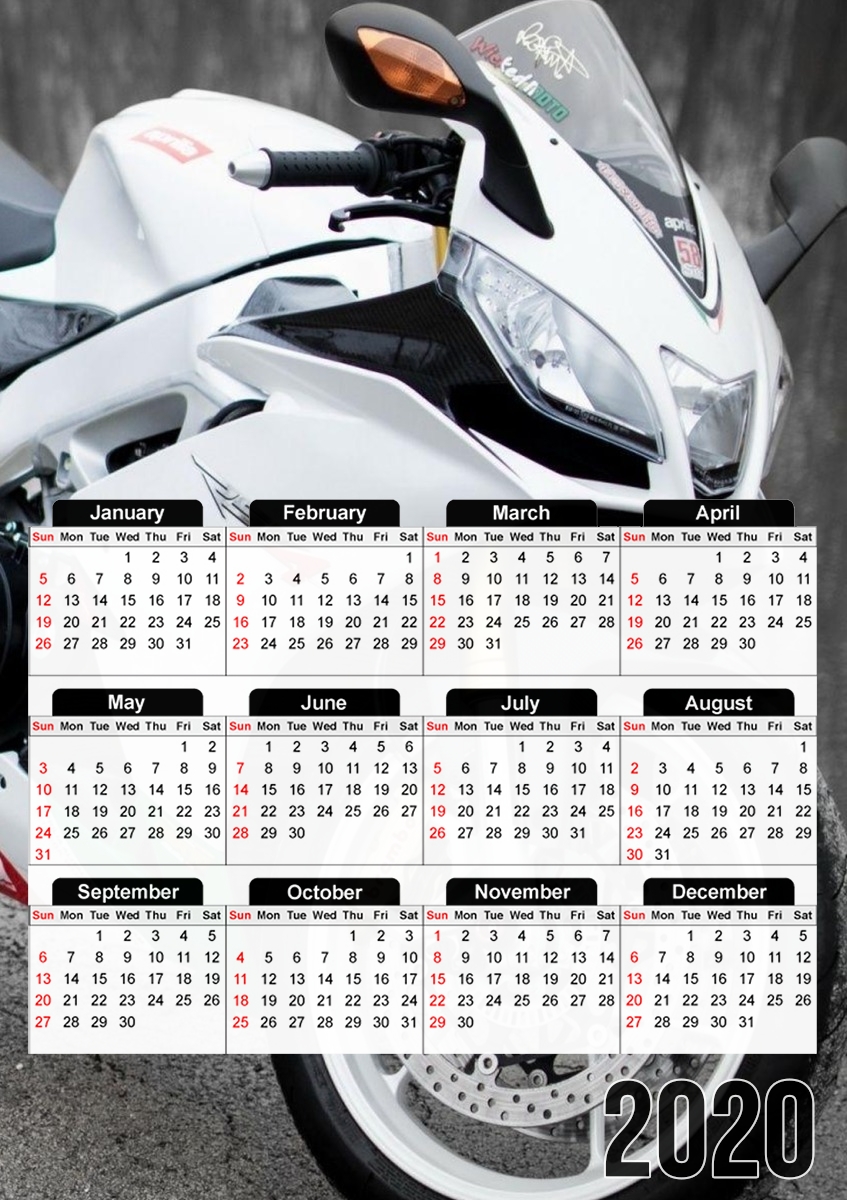  aprilia moto wallpaper art for A3 Photo Calendar 30x43cm