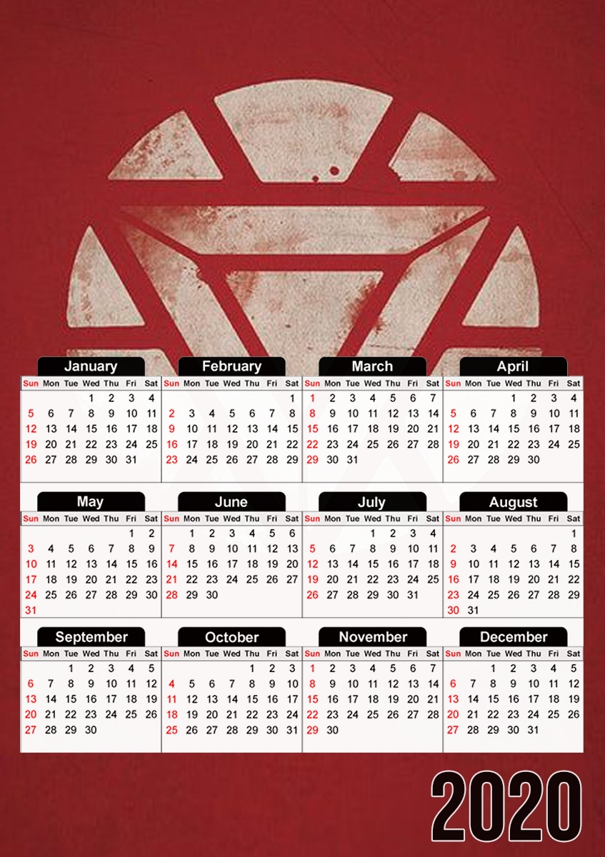  Arc reactor for A3 Photo Calendar 30x43cm