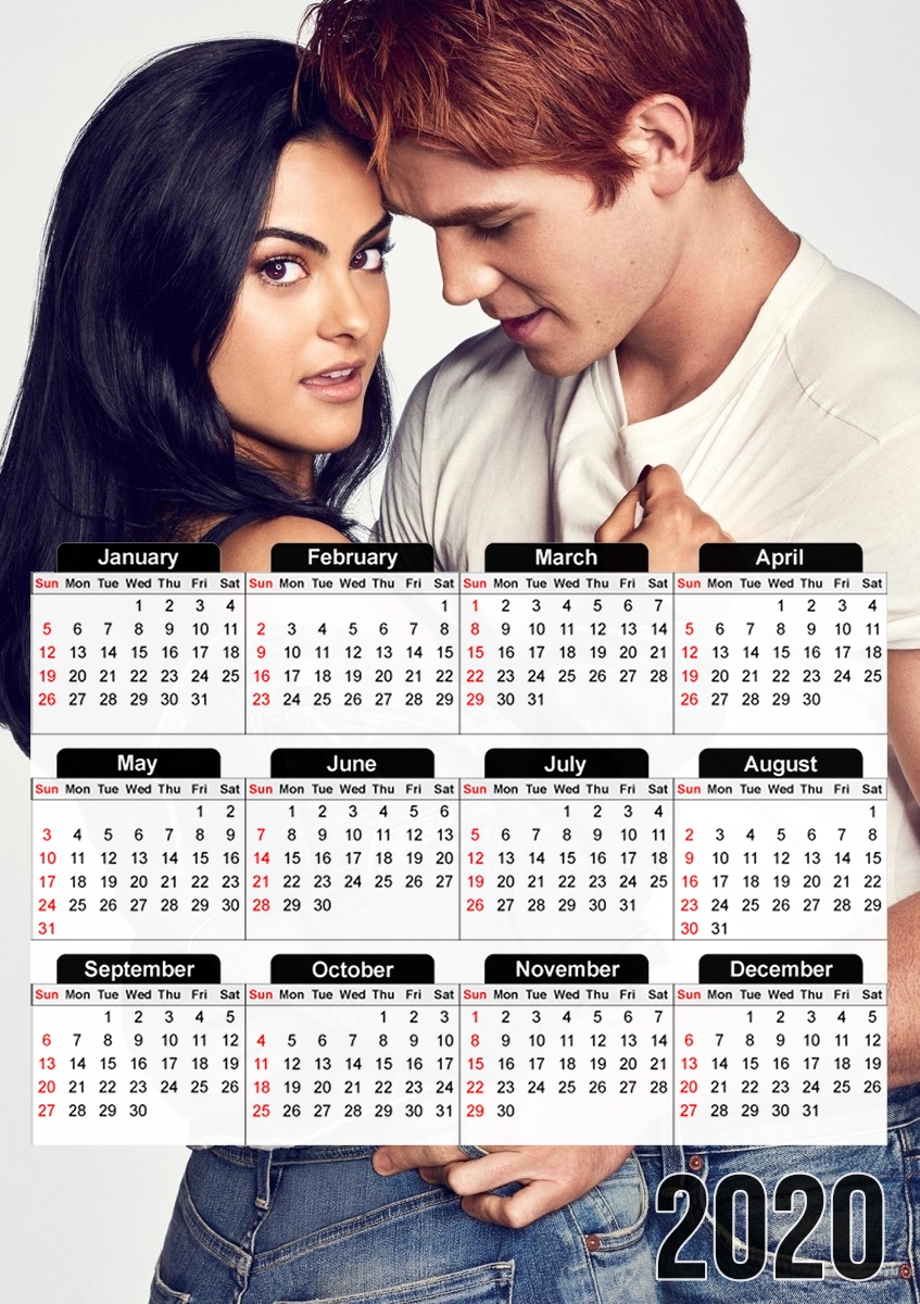  Archie x Veronica Riverdale for A3 Photo Calendar 30x43cm