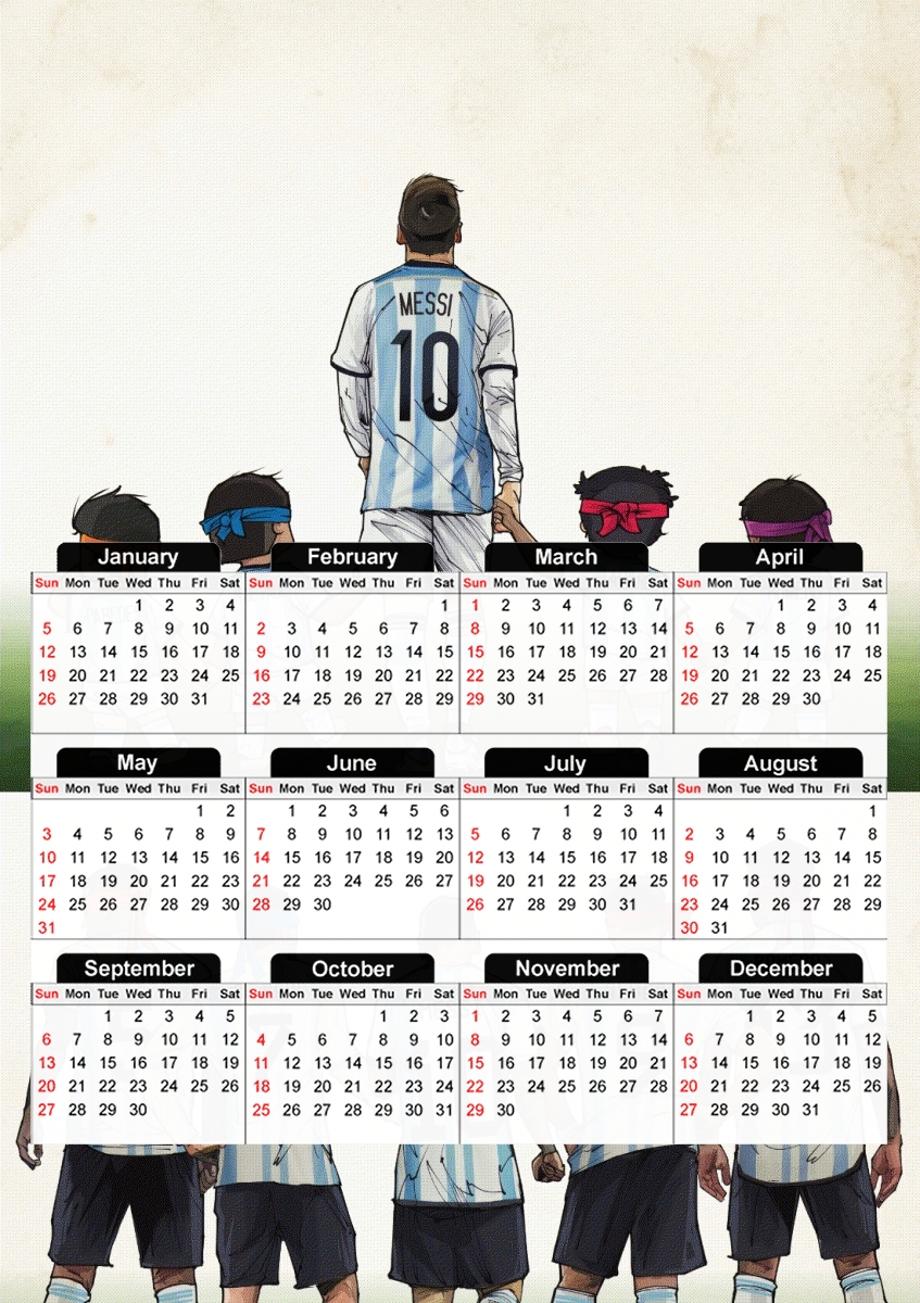  Argentina Kids for A3 Photo Calendar 30x43cm