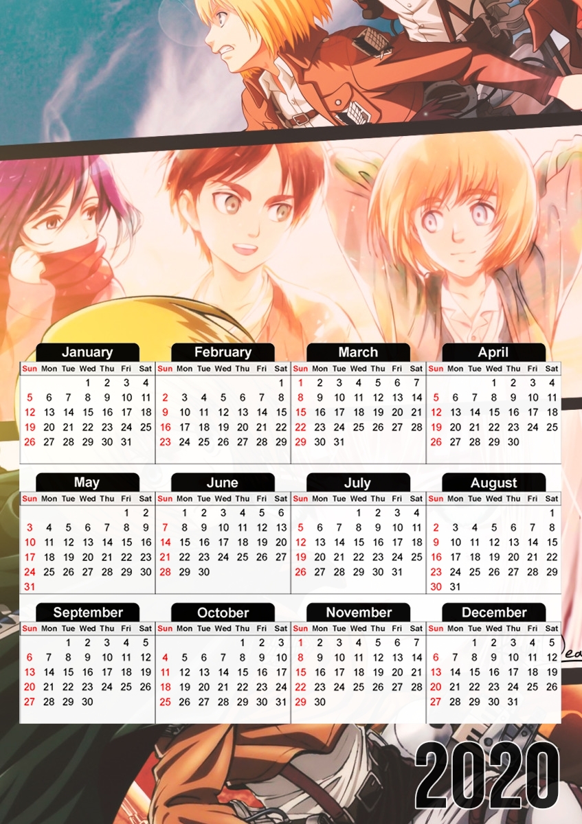  armin arlert for A3 Photo Calendar 30x43cm