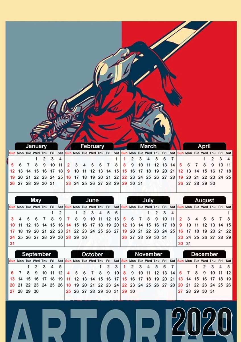  Artorias for A3 Photo Calendar 30x43cm